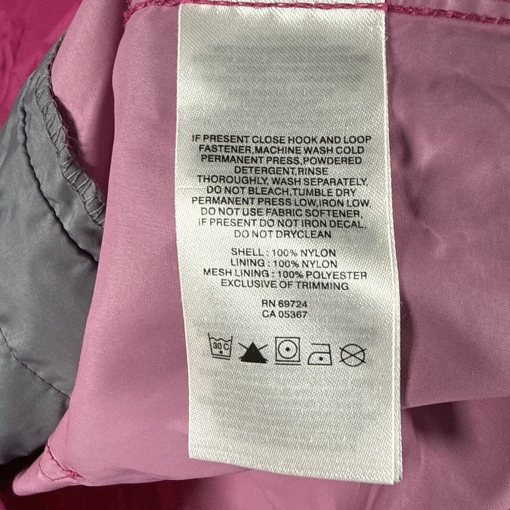 Columbia Switchback III Rain Jacket Womens L Pink Packable Hooded Windbreaker - Picture 7 of 8